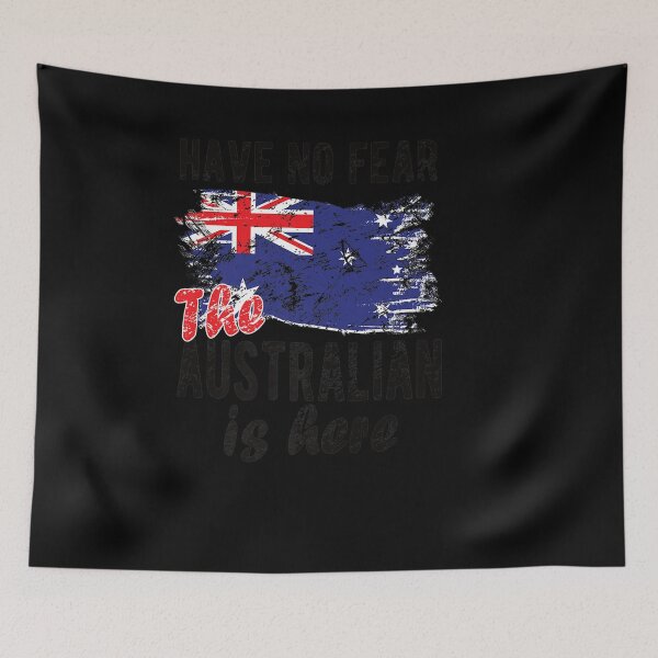 Item preview, THE AUSTRALIAN IS HERE AUSTRALIA FLAG AUSTRALIAN ROOTS designed and sold by sobriowslen.