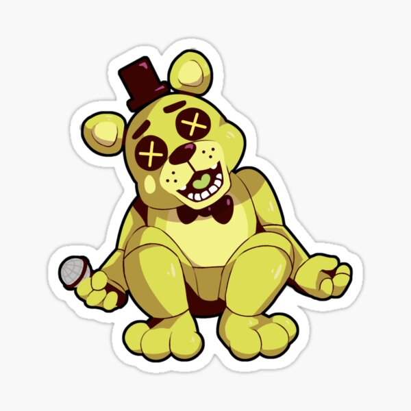 Five Nights at Freddy's Stickers FNAF Original Artwork Cute FNAF Golden  Freddy, Foxy, Etc Sticker 