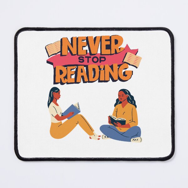 Item preview, Never Stop Reading designed and sold by WolfBirdDesigns.
