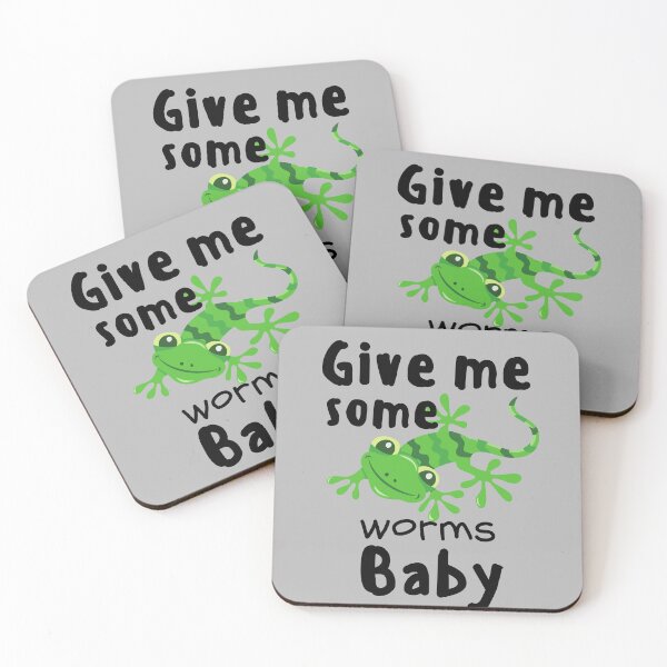 Item preview, Give me some worms baby gift for reptile lover kid | Gecko keeper children designed and sold by OleeVO.