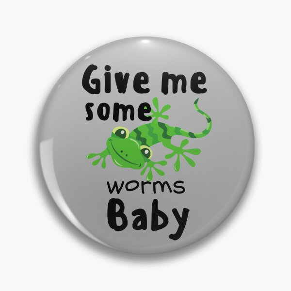 Item preview, Give me some worms baby gift for reptile lover kid | Gecko keeper children designed and sold by OleeVO.