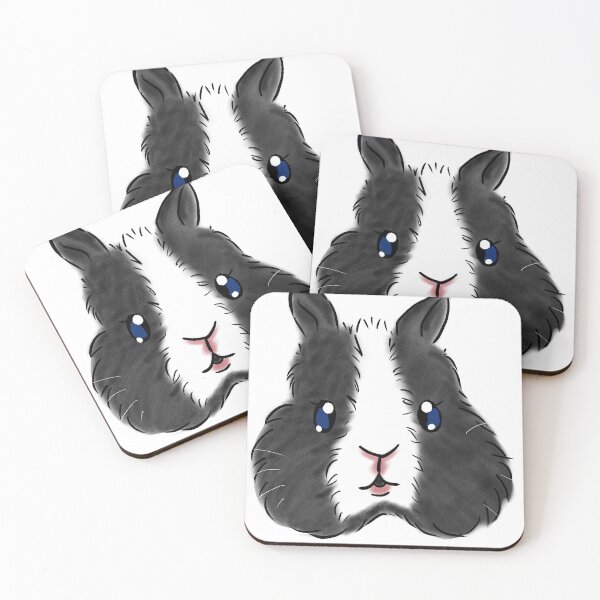 Item preview, black white vienna Marking ND Rabbit _ Bunniesmee  designed and sold by bunniesmee.