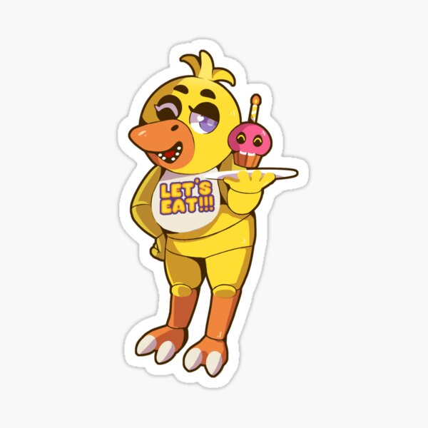 FNAF Funtime Chica Sticker for Sale by ChocolateColors