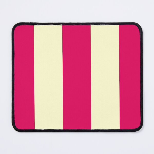 Item preview, Large RASPBERRY and CREAM Vertical STRIPES designed and sold by RachelMacht.