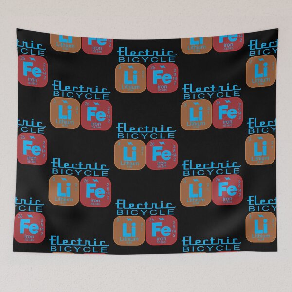 Item preview, Funny E-Bike Life Periodic Table Electric Power Bikes designed and sold by CharJens.