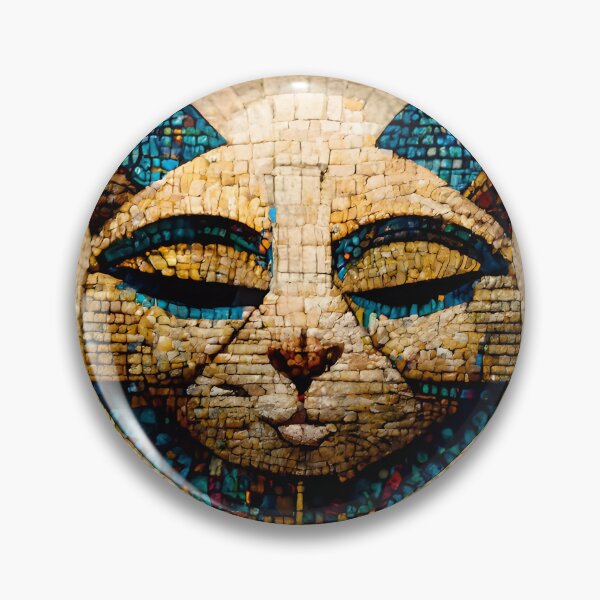 Item preview, Egyptian Style Cat Mosaic designed and sold by ElectricBrown.