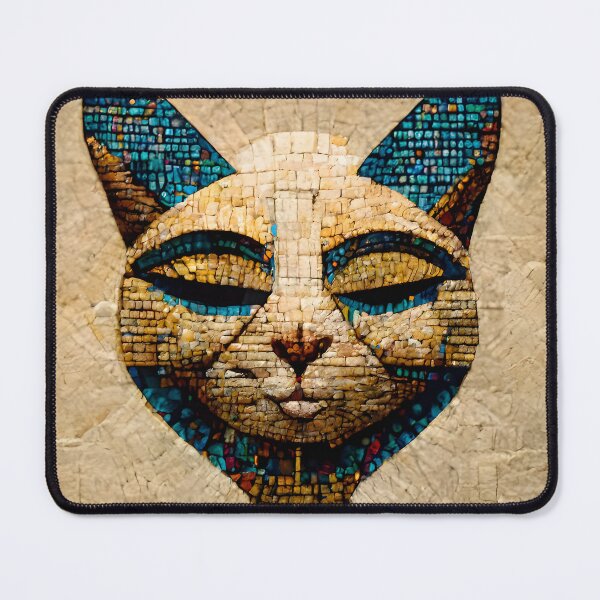 Item preview, Egyptian Style Cat Mosaic designed and sold by ElectricBrown.