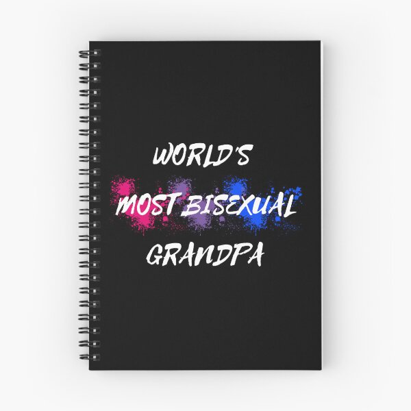 Item preview, World's Most Bisexual Grandpa Bi Flag Color Splash For Bisexual Grandparents In Black designed and sold by LuckyKermit.
