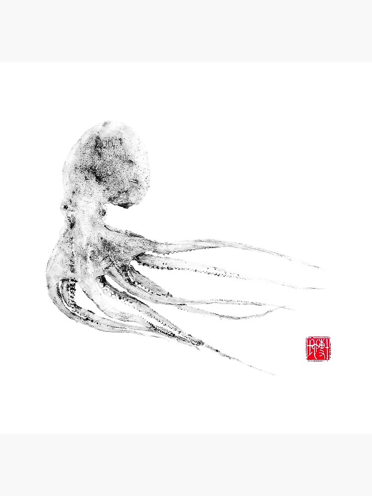 octopus gyotaku | Art Board Print