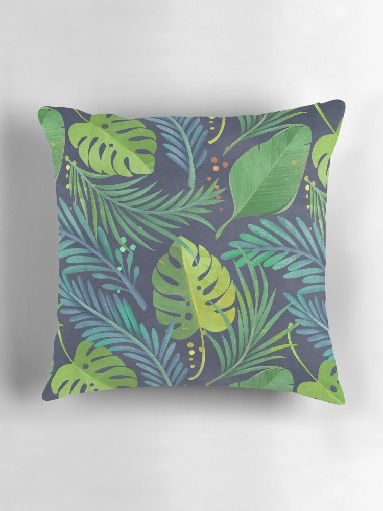Thumbnail 3 of 4, Pillow, Rain Forest designed and sold by irtsya.