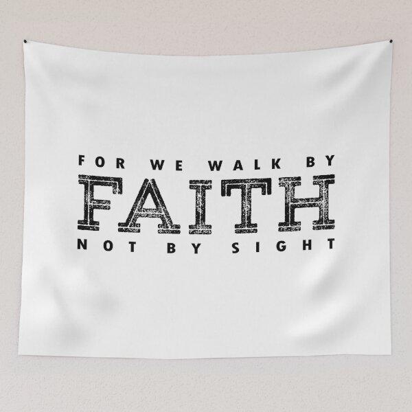 Item preview, WALK BY FAITH (WHITE) designed and sold by AnaelDraw.