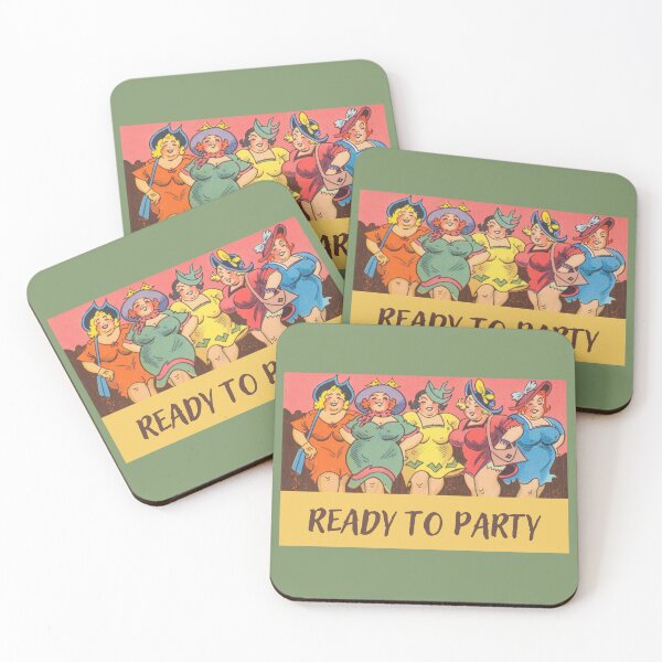 Item preview, Vintage Ready to Party design is fun & colorful featuring women out on the town designed and sold by tranquilbeach.