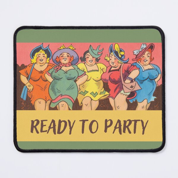 Item preview, Vintage Ready to Party design is fun & colorful featuring women out on the town designed and sold by tranquilbeach.