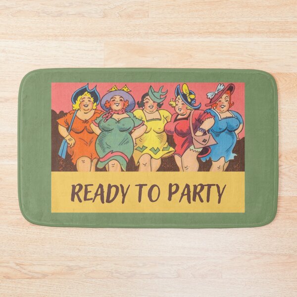 Item preview, Vintage Ready to Party design is fun & colorful featuring women out on the town designed and sold by tranquilbeach.