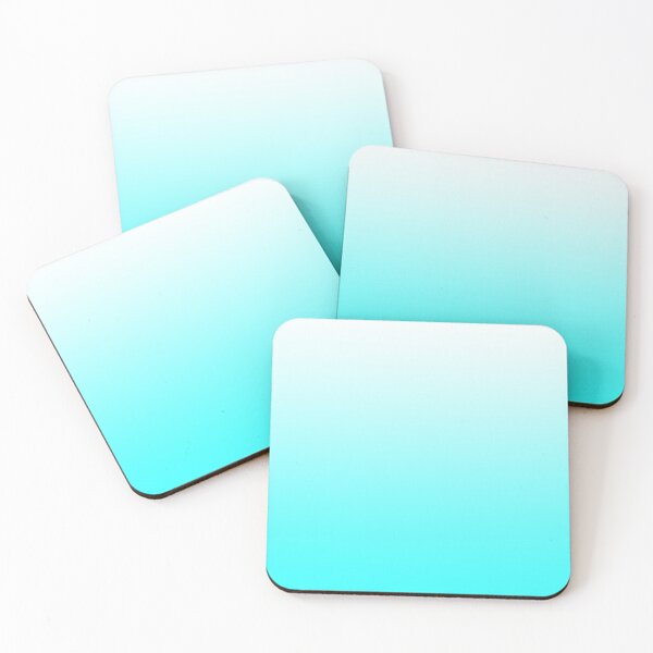 Item preview, White to Aqua Blue Gradient designed and sold by Whoopsidoodle.