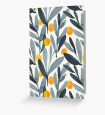 Indigo Mustard Greeting Card