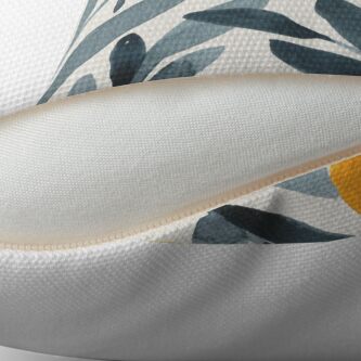 Alternate view of Indigo Mustard Throw Pillow