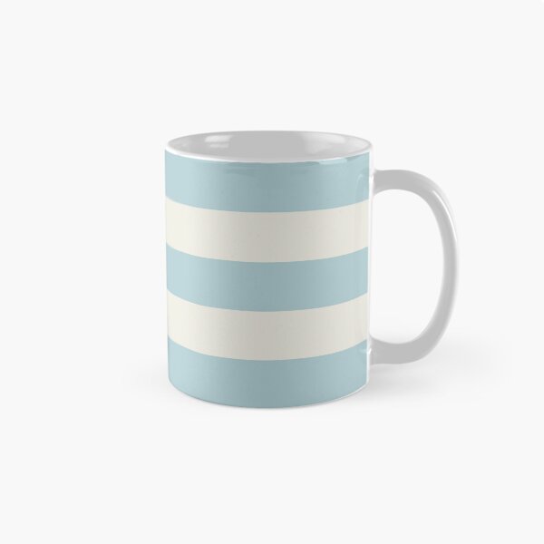 Item preview, Large DUCK EGG BLUE and CREAM Horizontal STRIPES designed and sold by RachelMacht.