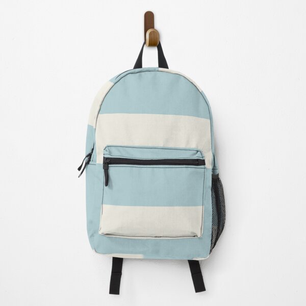 Item preview, Large DUCK EGG BLUE and CREAM Horizontal STRIPES designed and sold by RachelMacht.