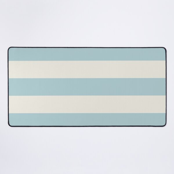 Item preview, Large DUCK EGG BLUE and CREAM Horizontal STRIPES designed and sold by RachelMacht.