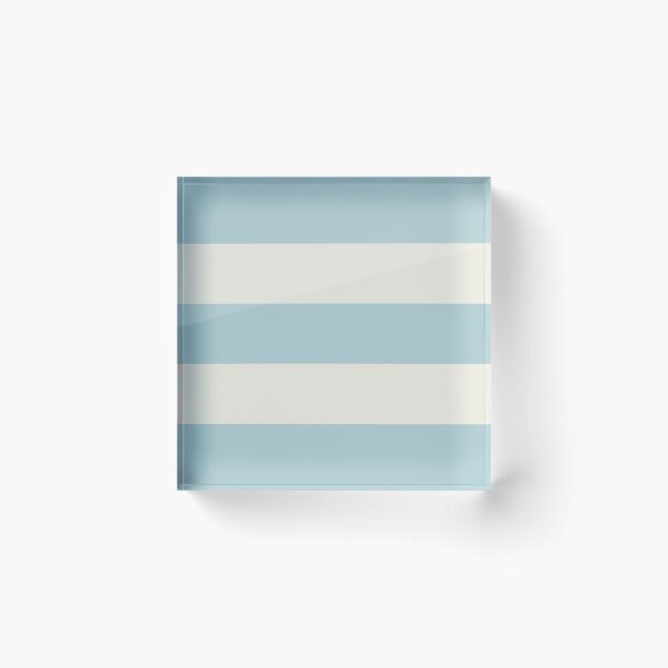 Item preview, Large DUCK EGG BLUE and CREAM Horizontal STRIPES designed and sold by RachelMacht.