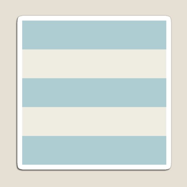 Item preview, Large DUCK EGG BLUE and CREAM Horizontal STRIPES designed and sold by RachelMacht.