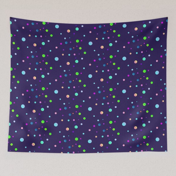 Item preview, Deep blue multicolor dots | deep blue pattern designed and sold by lausn.