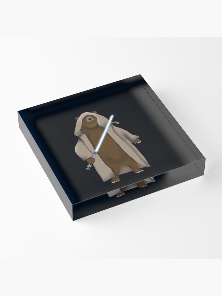 Thumbnail 3 of 5, Acrylic Block, obear-wan kenobear designed and sold by IsabellaSchaf.