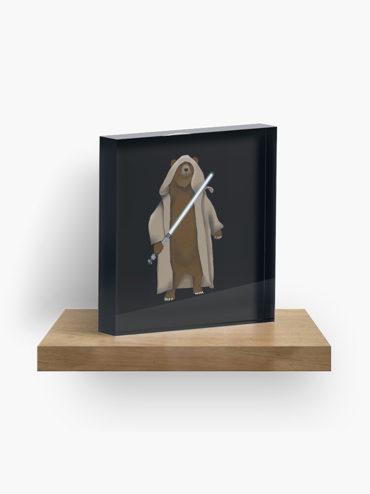 Thumbnail 1 of 5, Acrylic Block, obear-wan kenobear designed and sold by IsabellaSchaf.