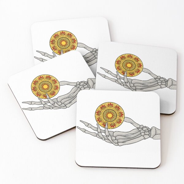 Item preview, Skeletons hand and Greek coin designed and sold by ManiCreates.