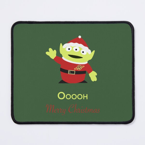 Item preview, Cute Merry Christmas Alien with Green Background designed and sold by jazzcats.