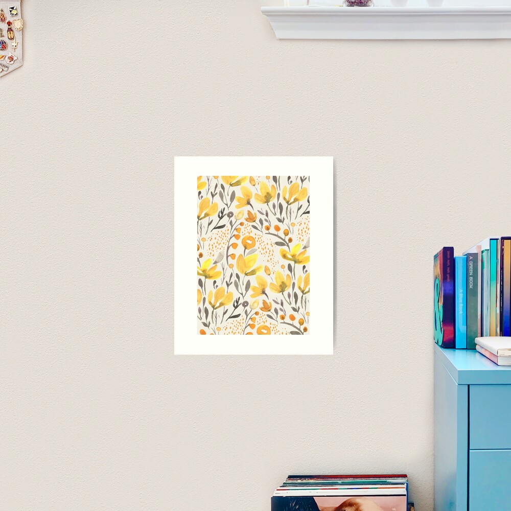 Yellow field Art Print