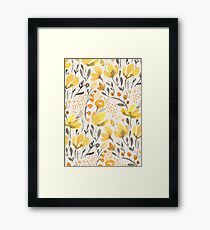Yellow field Framed Print