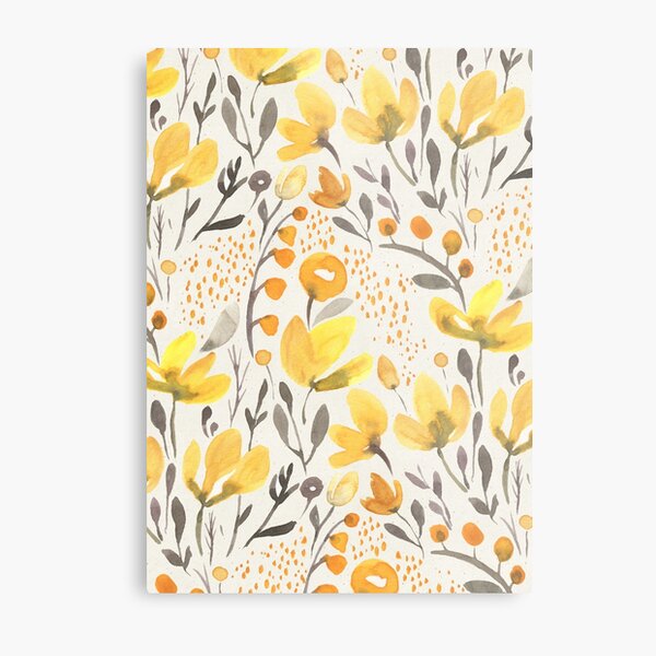 Yellow field Metal Print