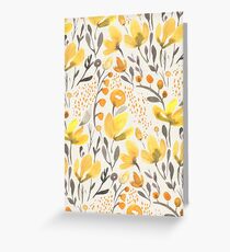 Yellow field Greeting Card
