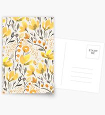 Yellow field Postcards
