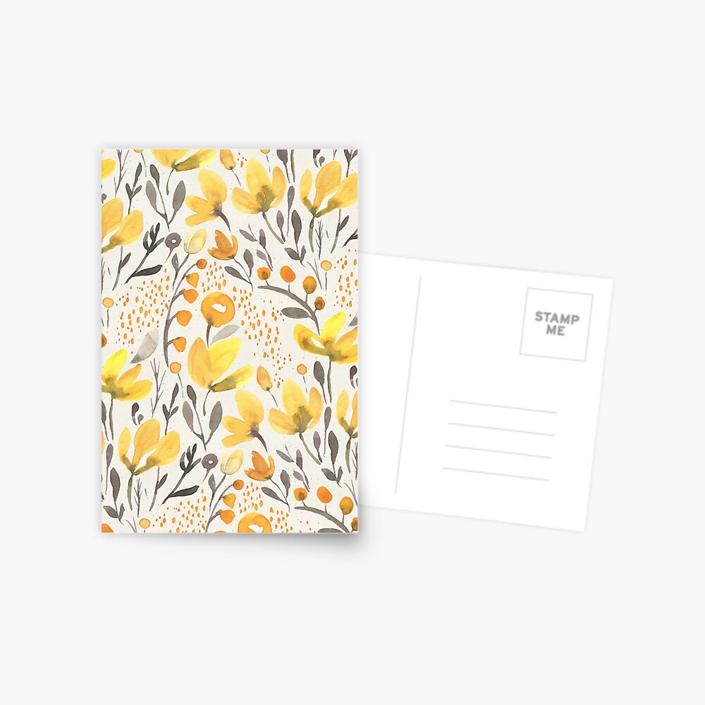 Yellow field Postcard
