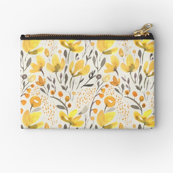 Ardium Flower pattern simple zipper pencil case - fallindesign