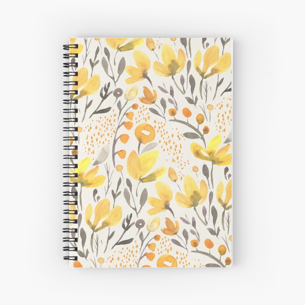 Yellow field Spiral Notebook