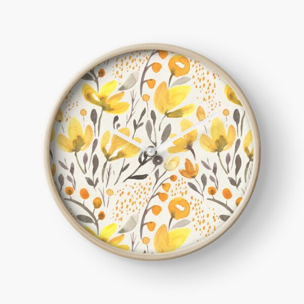 Yellow field Clock