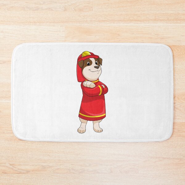 Item preview, Dog as Firefighter with Helmet designed and sold by Snabdesign84.