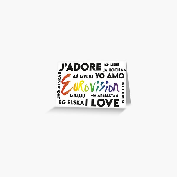 Item preview, I Love Eurovision designed and sold by BePrintDesigns.