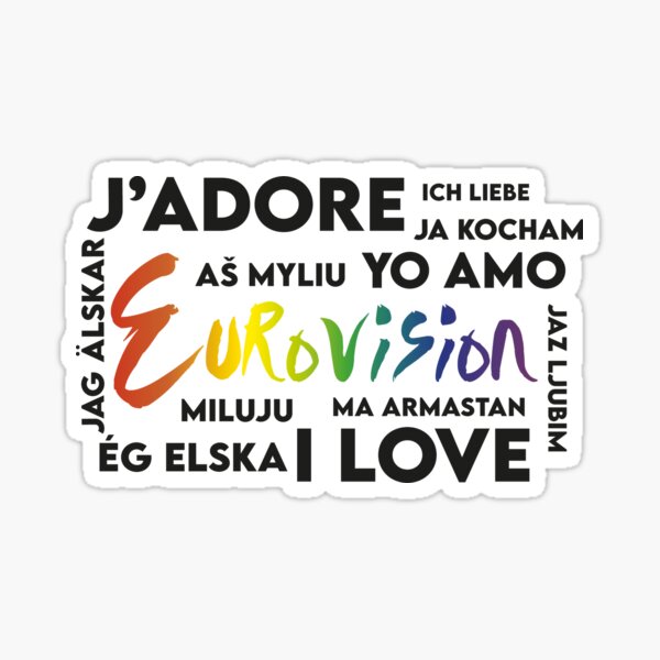 Item preview, I Love Eurovision designed and sold by BePrintDesigns.