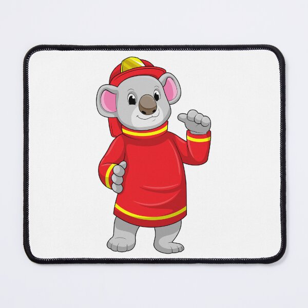 Item preview, Koala as Firefighter with Helmet designed and sold by Snabdesign84.