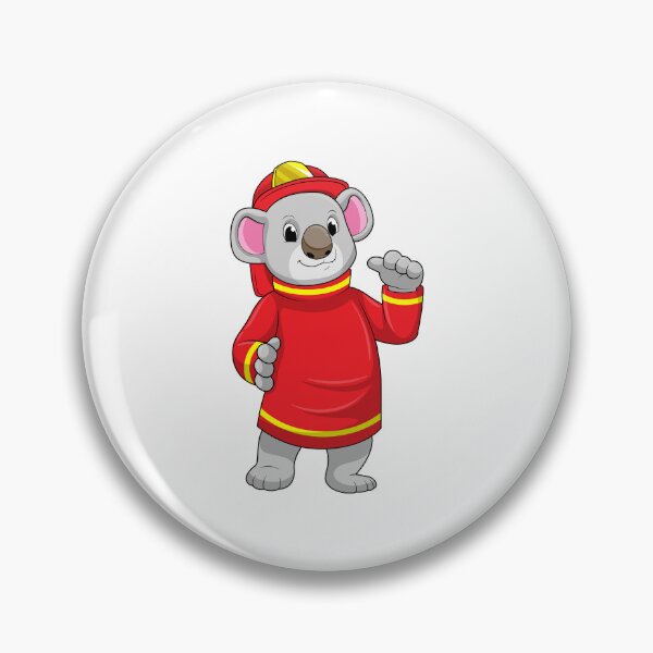 Item preview, Koala Firefighter Fire helmet Fire department designed and sold by Snabdesign84.
