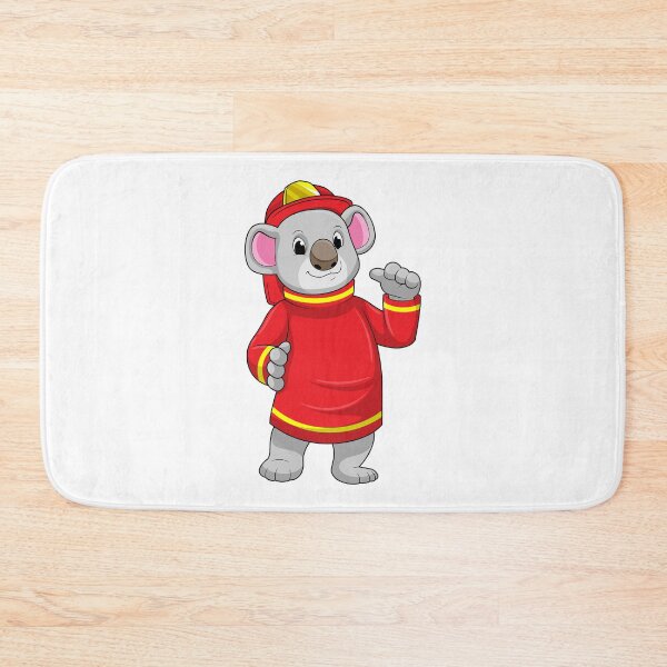 Item preview, Koala as Firefighter with Helmet designed and sold by Snabdesign84.