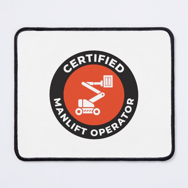 Item preview, certified manlift operator, safety matters designed and sold by Mqyou.