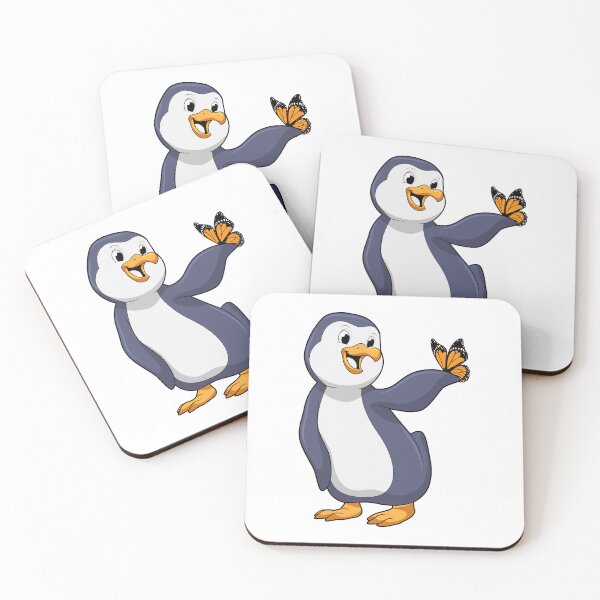 Item preview, Penguin with Butterfly designed and sold by Snabdesign84.