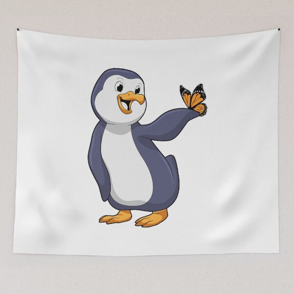 Item preview, Penguin with Butterfly designed and sold by Snabdesign84.