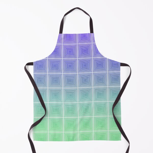 Item preview, Vintage Square Geometric Pattern with Green and Blue Gradient designed and sold by IraNiva.